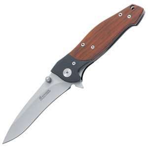 Boker USA Jaguar Knife with G 10/Rosewood Handle Sports 