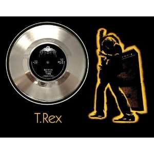  T.REX Marc Bolan Get It On Framed Silver Record A3 