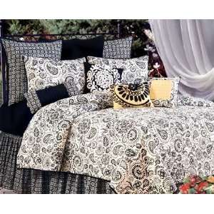  Borrego Black Paisley Full Queen Bed Quilt