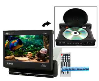 XO VISION X352 IN DASH 7 FLIP OUT MONITOR DVD CD RECIEVER W/ USB & SD 