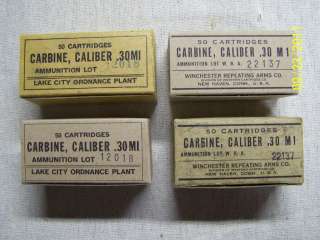 M1 CARBINE WW2 NEW REPRODUCTION 50 ROUND AMMUNITION BOX   WRA or LC 