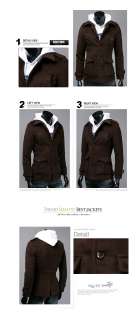 2048 mans casual cashmere jacket korea style coat  