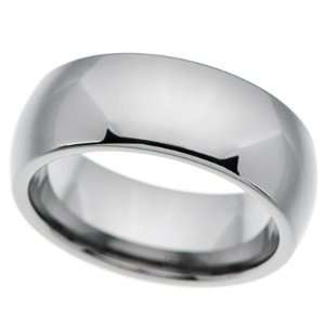 8MM Mens Tungsten Carbide Ring Wedding Band [Size 5] (Available in 