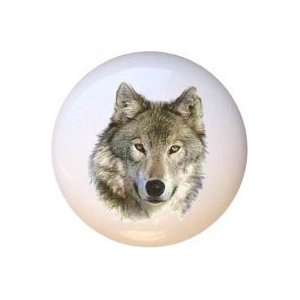  Wolf Design115 Wolves Drawer Pull Knob