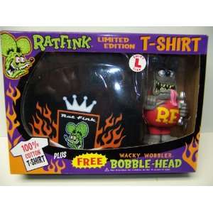  Bobble Head RAT FINK & T SHIRT Funko Wobbler LG Toys 