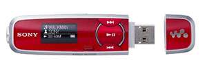  Sony 2 GB Walkman  Player (Red)  Players 