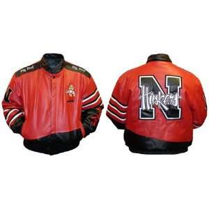  Nebraska Cornhuskers Leather Jacket