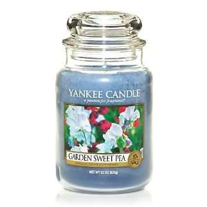  Yankee Candle 22 oz. Garden Sweet Pea Jar Candle