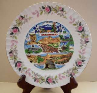   Creative Fine China Japan Colorado Pink Roses Plate #2345 NICE  