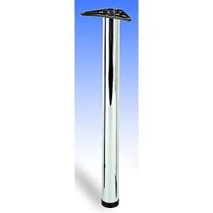  28 Office Height Table Leg   Brushed Steel