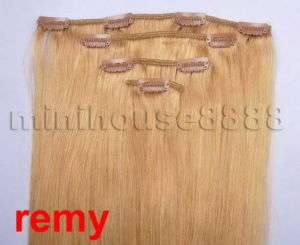 20x43REMY HUMAN HAIR CLIP IN EXTENSION #27,10pcs&160g  