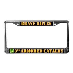  3rd ACR Brave Rifles Military License Plate Frame by 