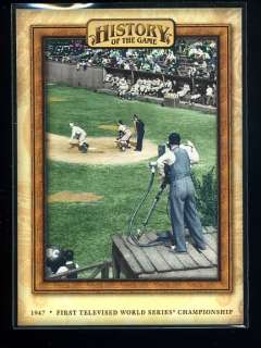   Topps History Of The Game #HOG16 First Televised Baseball Game  