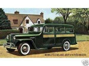 1948 WILLYS   OVERLAND JEEP STATION WAGON ~MAGNET  