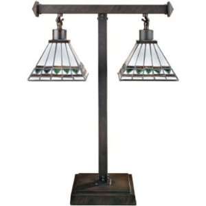  Lite Source Inc. Ithaca Tiffany Table Lamp in Antique 