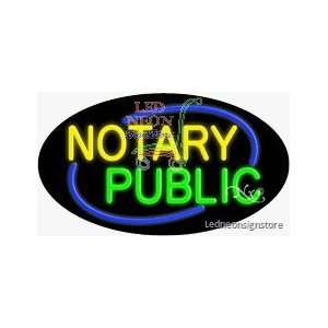  Notary Public Neon Sign 17 Tall x 30 Wide x 3 Deep 