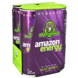  Sambazon   Organic  Energy Drink Acai Berry   4 Pack 