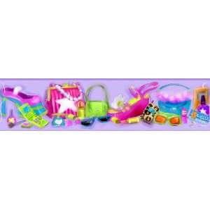    Accessorize Shoes and Purses Wall Borders For Girls