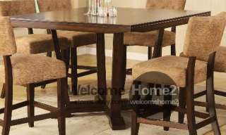 Espresso & Natural Finish Lily Counter Height Table Set  