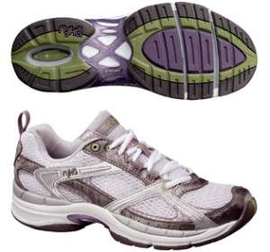 Ryka Womens Assist XT 2 Training Running Shoes Dark Grey Light Purple 