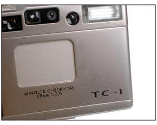 Mint  in box* Minolta TC 1 35mm Point and Shoot Camera w/G Rokkor 