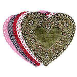  14 Pack HYGLOSS PRODUCTS INC. DOILIES 6 RED HEARTS 100/PK 