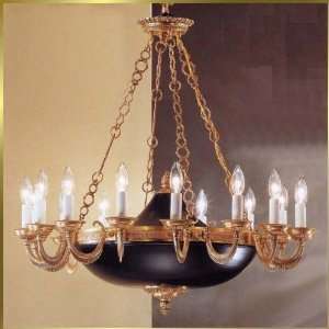 Neoclassical Chandelier, MU 7000, 16 lights, Antique Brass, 30 wide X 
