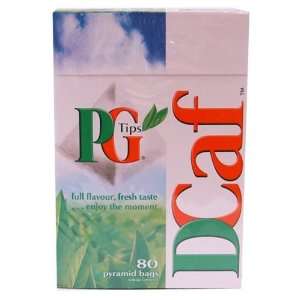 PG Tips Decaffeinated Tea (80 Tea Bags)  Grocery & Gourmet 