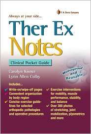 Ther Ex Notes, (0803620772), Carolyn Kisner, Textbooks   Barnes 