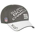 Reebok 2012 New York Giants Super Bowl XLVI Locker Room Flex Hat 