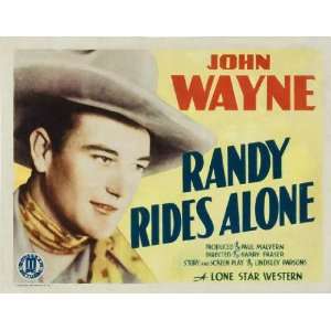   Randy Rides Alone (1934) 11 x 14 Movie Poster Style B