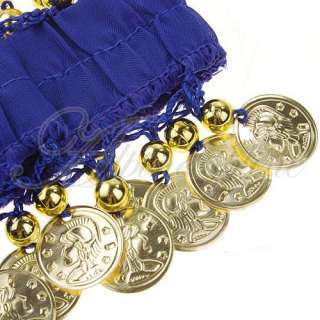 Great for wearing on wrists or arms. 18pcs coins make jingly sounds 