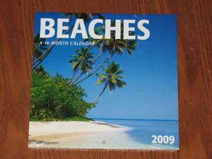 Beaches 16 Month 2009 Mini Calendar  