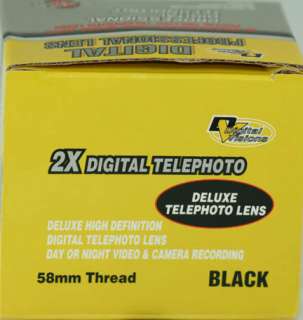 2X Telephoto & 0.5X Wide HD Lens F Sony SR68 DCRSR68  