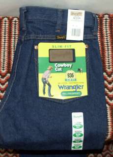 Wrangler 936PWD SLIM Cowboy Cut Denim Jeans NEW Cotton  