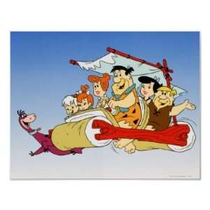  Fred Flintstone Wilma Barney and Betty Pebbles Bam Poster 
