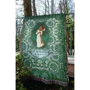 Willow Tree Thinking Of You Tapestry Throw Blanket 51X68 Inches