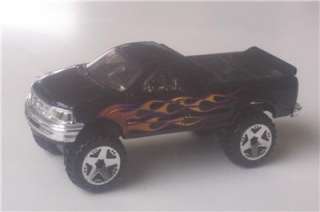1997 Ford F150 Lifted 4x4 Hot Wheels Truck Black Flames Pickup  
