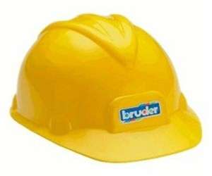 NEW Yellow Construction Helmet Hard Hat by Bruder Toys  