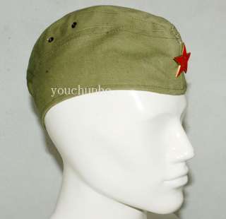 WWII RUSSIA GARRISON CAP WITH INSIGNIA L  31111  