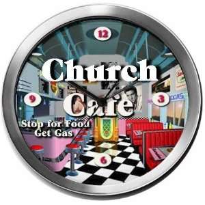 CHURCH 14 Inch Cafe Metal Clock Quartz Movement  Kitchen 