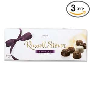 Russell Stover Chocolate Truffles, 12 Ounce Boxes (Pack of 3)