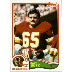  1982 Topps # 511 Dave Butz Washington Redskins Football 
