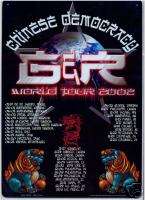 WORLD TOUR (LIONS) GUNS n ROSES metal sign tin poster  