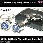 Peugeot 106 107 206 207 307 308 407 3008 Logo Piston Key Ring Keyring 