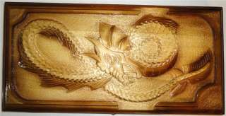 NEW Carved Russian handmade wooden BACKGAMMON work DRAGON. Size19.7 