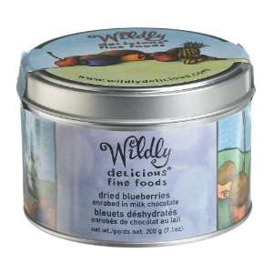 Wildly Delicious Chocolate Covered Blueberries, 6.3 Ounce Tin  