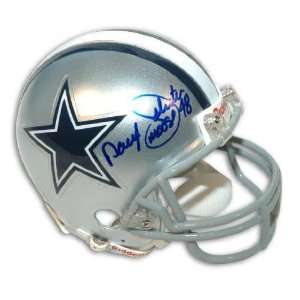 Autographed Daryl Johnston Dallas Cowboys Mini Helmet Inscribed Moose 