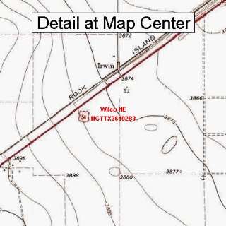  USGS Topographic Quadrangle Map   Wilco NE, Texas (Folded 