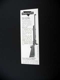 Anschutz Match Model 1411 Target Rifle 1961 print Ad  